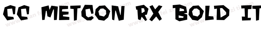 CC Metcon Rx Bold It字体转换